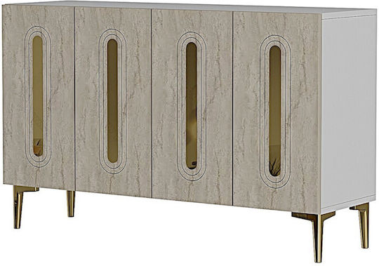 Μπουφές Ξύλινος Καφέ 120x32x75cm