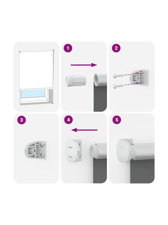 vidaXL Roller Blinds Total Blackout Light Blue W105xH210cm 4011571