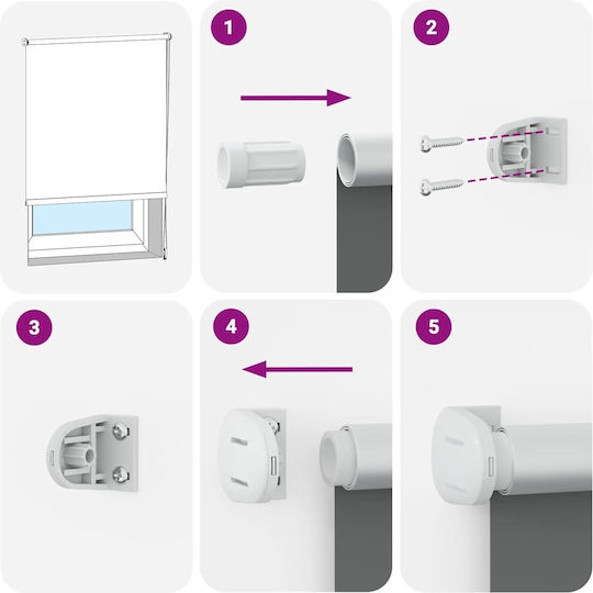 vidaXL Roller Blinds Total Blackout Light Blue W105xH210cm 4011571