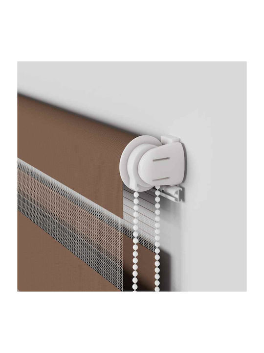 vidaXL Roller Blinds Partial Blackout Brown W105xH230cm 4014392