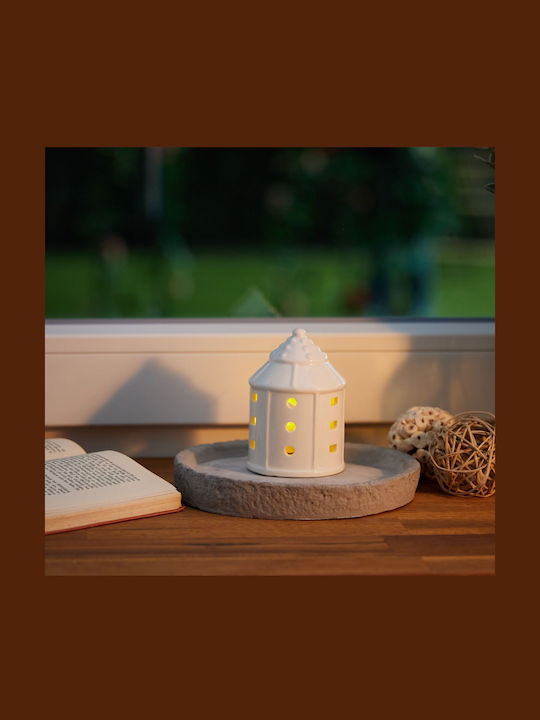 Relaxdays Κηροπήγιο σε Λευκό Χρώμα 10.5x7.5x7.5εκ.
