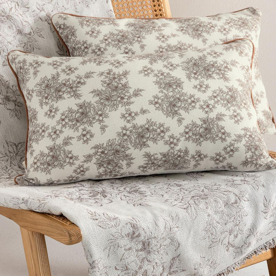 Palamaiki Decorative Pillow Case from 100% Cotton Multicolour 40x60cm