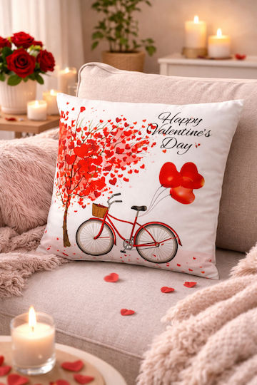 Happy Valentine's Day 45 X 45 Cm Throw Pillow