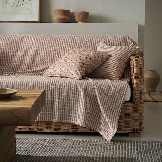 Gofis Home Калъф За Възглавница От 100% Памук Розов 43x43см