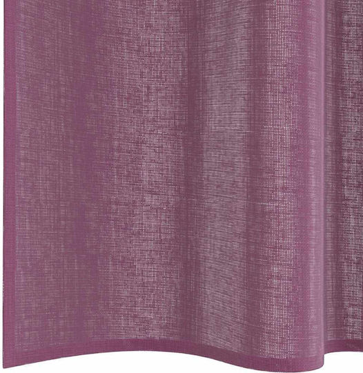 vidaXL Set Curtains Window with Tab Tops Purple 140x225cm