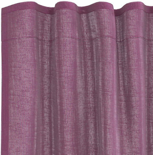 vidaXL Комплект Пердета И Завеси С Презрамки Voile Лилави 140x245см