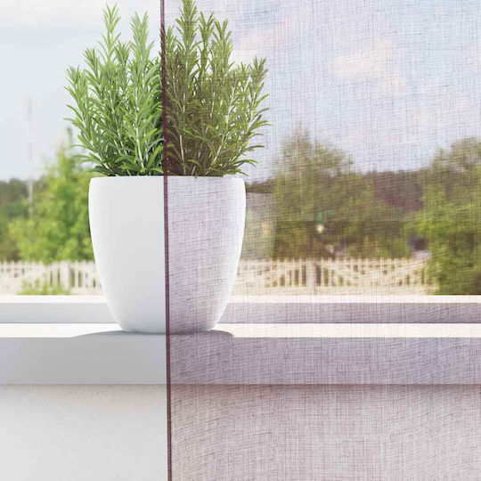 vidaXL vidaXL Vorhänge Fenster mit Oberer Registerkarte Lila 140x140cm
