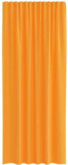 vidaXL Set Vorhänge mit Grommets Voile Orange 140x225cm
