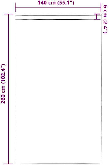 vidaXL Комплект Пердета И Завеси С Презрамки Voile Терракота 140x260см
