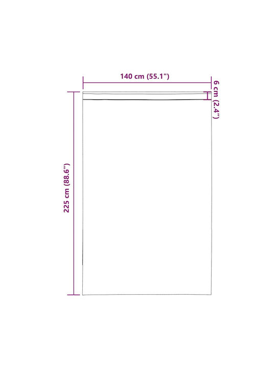 vidaXL vidaXL Vorhänge Fenster mit Oberer Registerkarte Dunkelgrau 140x225cm
