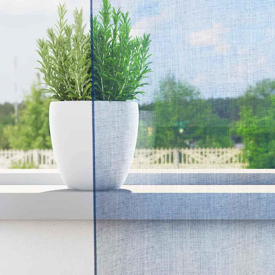 vidaXL Комплект Пердета И Завеси С Презрамки Синьо Роял 140x245см