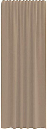 vidaXL Set Vorhänge mit Grommets Voile Hellbraun 140x260cm