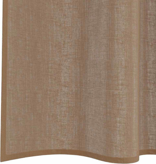 vidaXL Set Vorhänge mit Grommets Voile Hellbraun 140x260cm