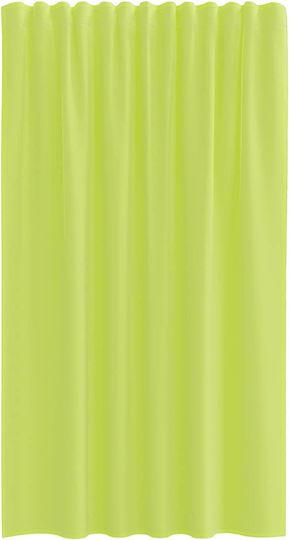 vidaXL Set Perdele Fereastra Cu Bretele Voile Verde Măr 140x175cm