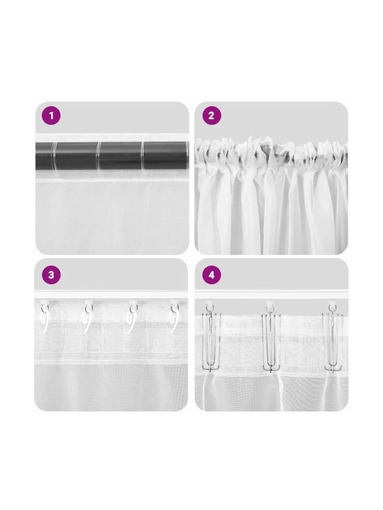 vidaXL Set Window Curtains with Tab Tops Royal Blue 140x225cm