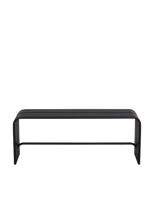 Intrepid Outdoor Bench Metallic Black 105.5x38x42cm