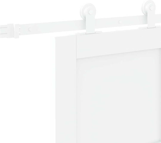 Ușă Glisantă Albă 83 X 202 Cm Lemn Masiv De Pin 3445470 Albă