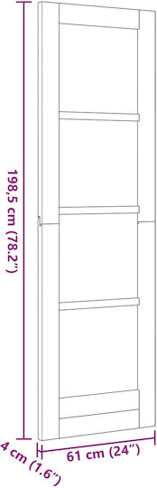 Стайна Врата Естествен 61 X 198,5 См Шперплат 42047152 Кафява