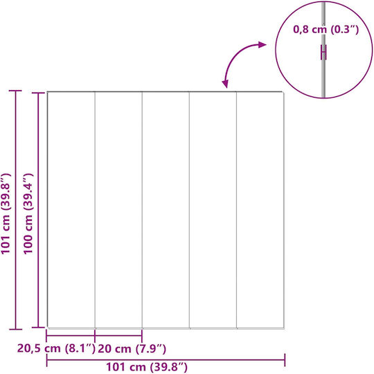 vidaXL Laminate Flooring 8mm 42034086