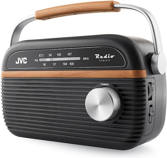 JVC RA-E215G Επιτραπέζιο Ραδιόφωνο Ρεύματος Γκρι