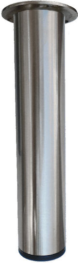 Import Hellas A160 Metallic Furniture Leg with Regulator Suitable for Table Coffee Table Office 4.2x4.2x20cm Nickel Matte 20 A160