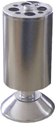 Import Hellas A001 Metallic Furniture Leg with Regulator Suitable for Table Coffee Table Office Couch Cupboard Wardrobe 5x5x8cm Nickel Matte 8 A001