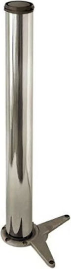 Import Hellas A131 Metallic Furniture Leg with Regulator 6x6x71cm Matte Nickel 71 A131