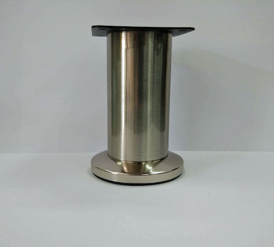 Import Hellas A013 Metallic Furniture Leg with Regulator 5x5x10cm Nickel Matte 10 A013