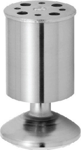 Import Hellas A001 Metallic Furniture Leg with Regulator Suitable for Table / Coffee Table / Office / Couch 5x5x15cm Matte Nickel 15 A001