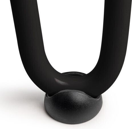 Emuca Metallisches Möbelbein 4 Stück Für Tisch / Beistelltisch 11x40cm Schwarze