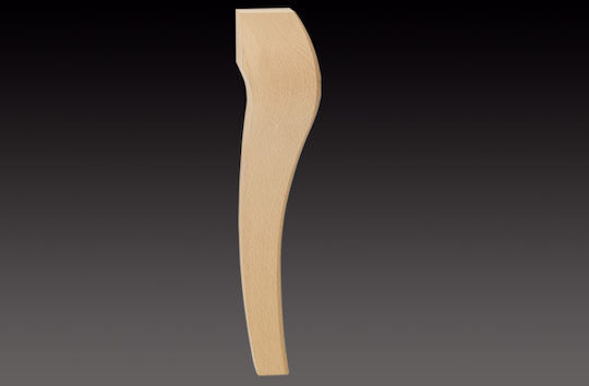 Morseto 303-400 Wooden Furniture Leg Suitable for Table / Coffee Table 9x9x40cm Unpainted 40