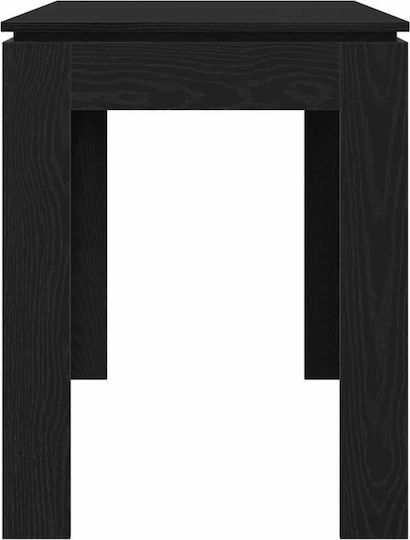 Τραπέζι Τραπεζαρίας Ξύλινο Μαύρη Δρυς 120x60x76εκ.