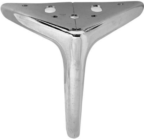 JGS S.A. Μεταλλικό Πόδι Επίπλου 15cm Ασημί 6868-282