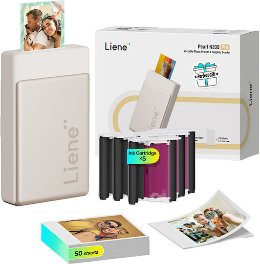 Liene Pearl N200 Pro Θερμικός Εκτυπωτής για Φωτογραφίες με Bluetooth