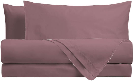 Amo La Casa Σετ King Size 4τμχ 240x290εκ. με Λάστιχο Μωβ Amo La Casa Σετ King Size 4τμχ 240x290εκ. με Λάστιχο Μωβ