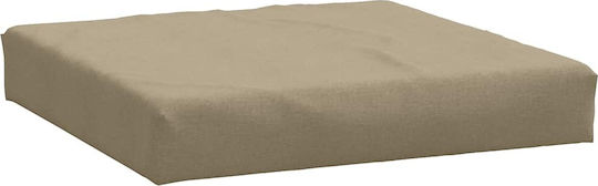 vidaXL Garden Chair Cushions with Backrest Taupe 3 Pieces
