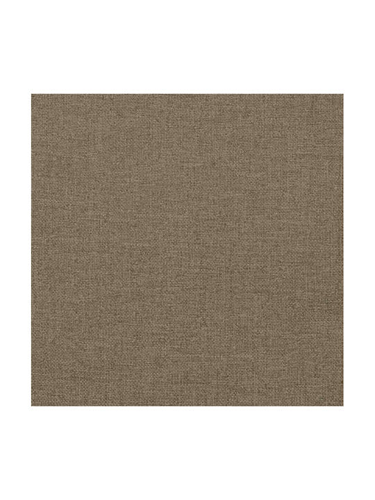vidaXL Garden Chair Cushions with Backrest Taupe 3 Pieces