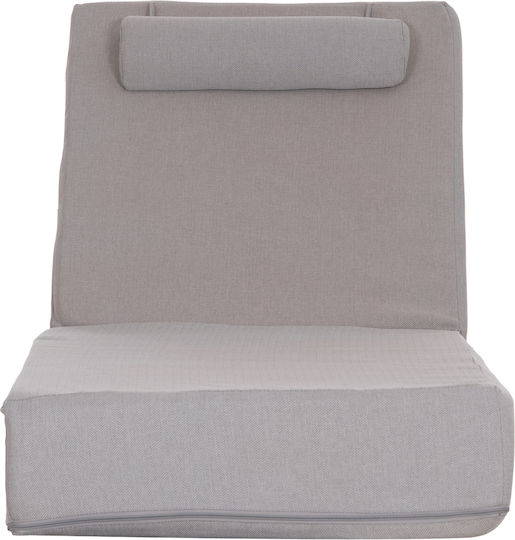 HomeMarkt Waterproof Sunbed Cushion with Backrest Olefin Herringbone