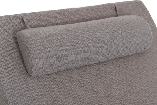 HomeMarkt Waterproof Sunbed Cushion with Backrest Olefin Herringbone
