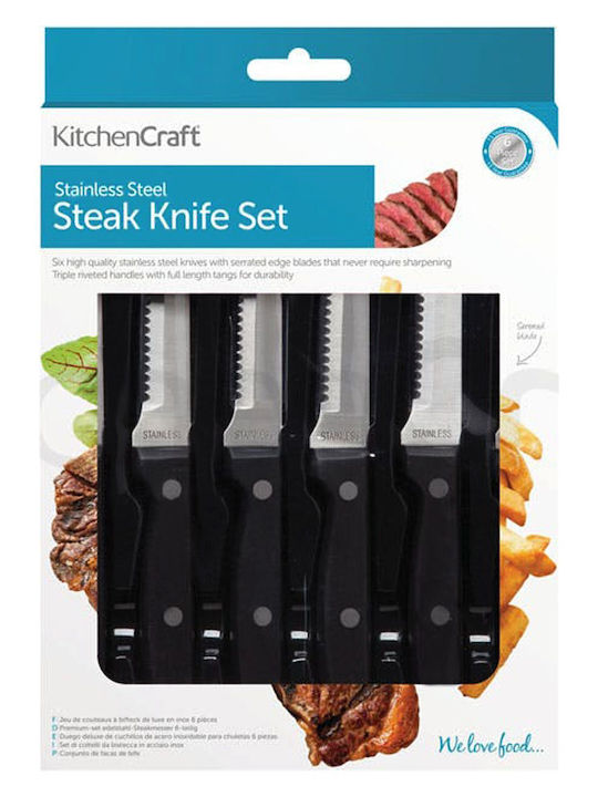Kitchen Craft Messer Set aus Rostfreiem Stahl 6 Stück