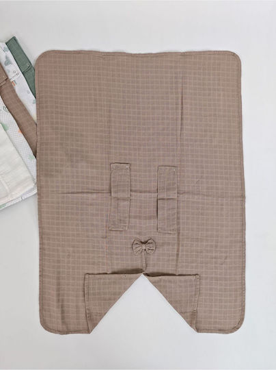 SteweHome Brown Stroller Blanket