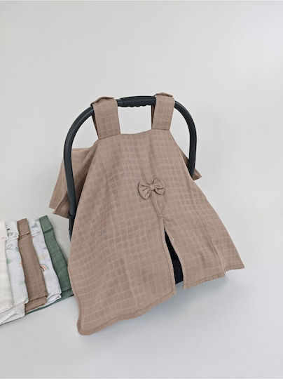 SteweHome Brown Stroller Blanket