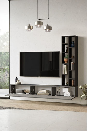 Bibliotecă Living Gri M175xL27xÎ145cm