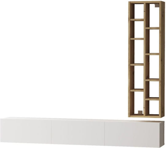 Wohnzimmer TV-Einheit Weiß M175xB27xH145cm