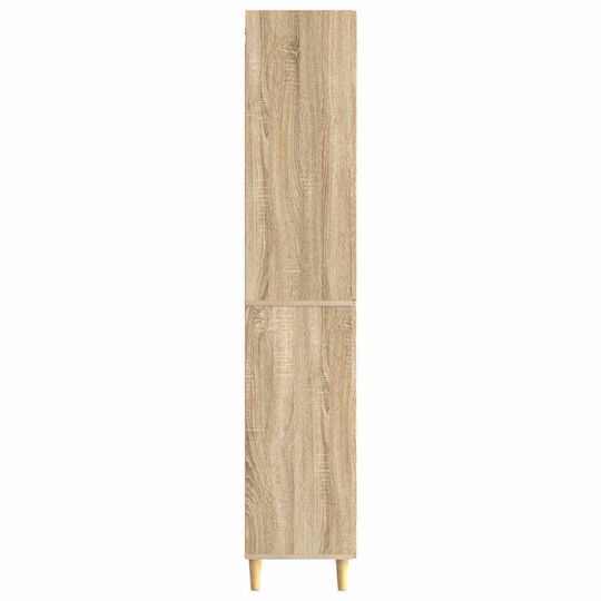 vidaXL Bathroom Column Cabinet Wall Hung M33xD34.5xH90cm Sonoma