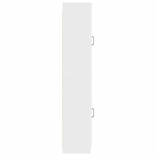 vidaXL Badezimmer-Säulenschrank Wandhängeschrank M33xB34.5xH87cm Weiß