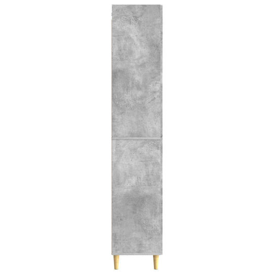 vidaXL Στήλη Μπάνιου Τοίχου Μ33xΒ34.5xΥ90cm Γκρι