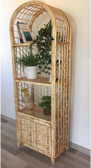 SteweHome Boden Badezimmerregal Hölzernes 50x29x145cm
