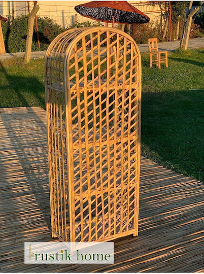 SteweHome Raft de Baie de Podea din Lemn 45x25x130cm Bej