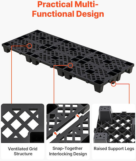 Vevor Packaging Pallet 50x30.5x10cm 6pcs